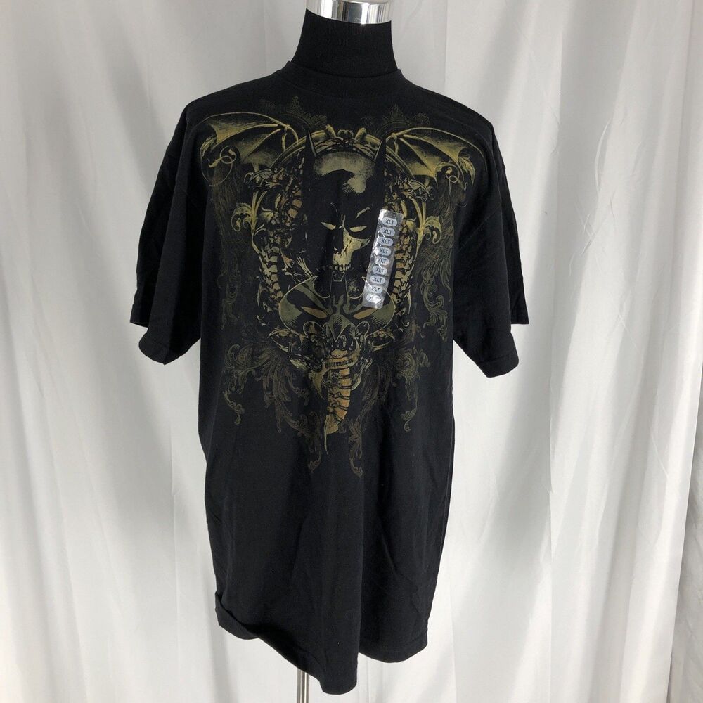 New Batman Skull T-Shirt Size XLT Shirt Movie Dead stock